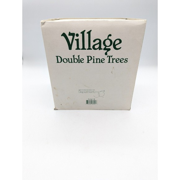 Department Dept 56 Village Accessories Double Pine Trees #52619 - Picture 4 of 8